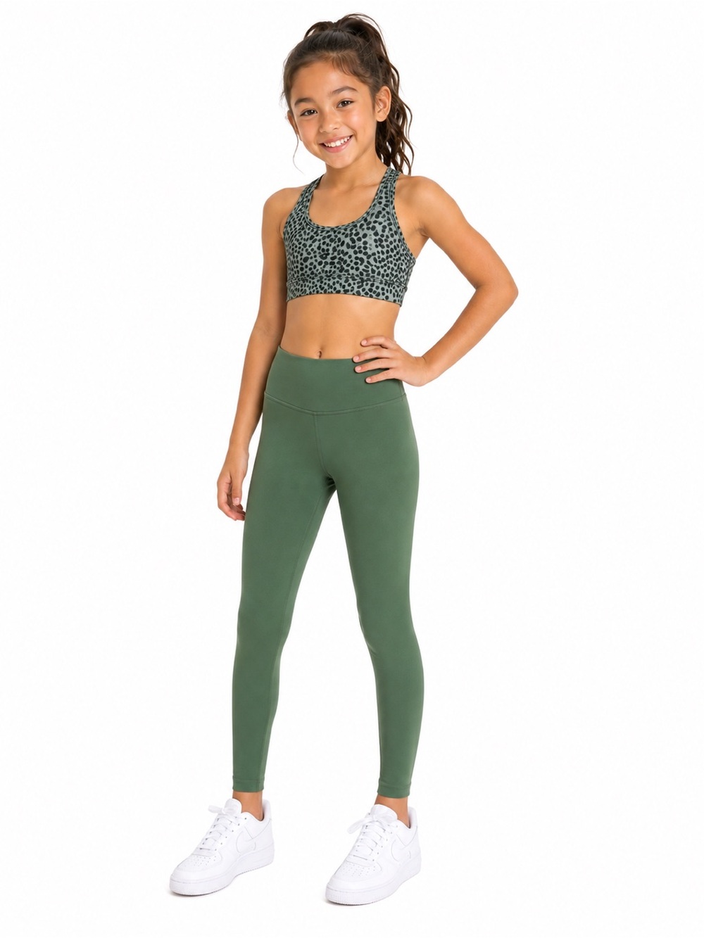 Zella Girls' Olive Green Tank Top